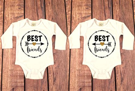 Custom Tees And T Shirts — Best Friends Matching Baby Bodysuits Best