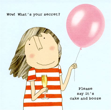 Funny Birthday Card Whats Your Secret Rosie Made A Thing Comedy Card Company