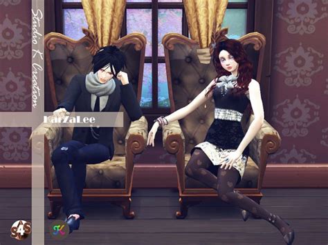 Studio K Creation Dolly Poses With Sofa Set • Sims 4 Downloads