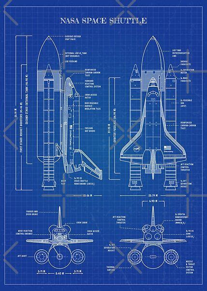 The Space Shuttle Blueprint Is Shown