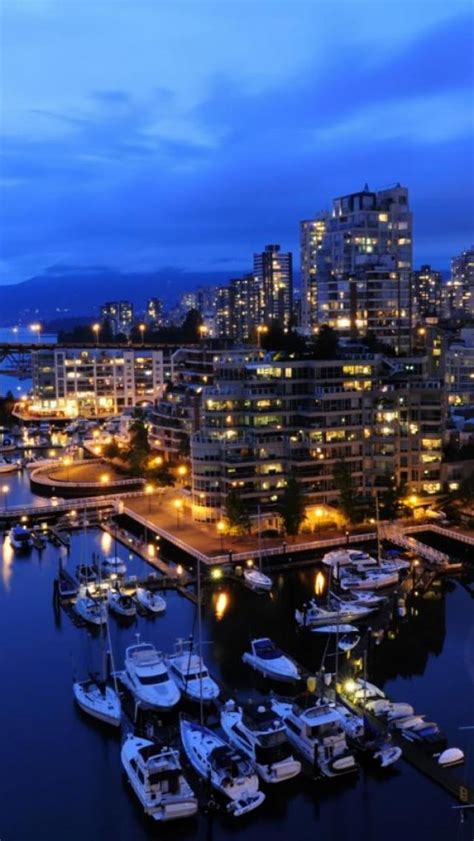 Vancouver At Night Canada