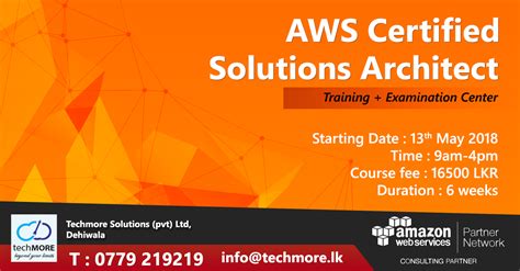 Aws Certified Solutions Architect Techmore Solutions Coursenet