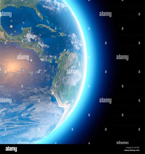 Mapa Físico Del Mundo Vista Satélite De América Central Globo