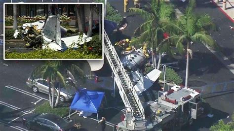 5 Dead After Plane Crashes Into California Parking Lot Youtube