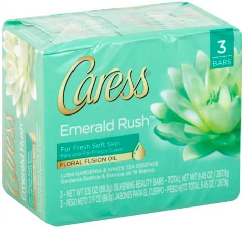 Caress Emerald Rush Bar Soap 3 Ct 315 Oz Fred Meyer
