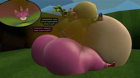 Rule 34 2girls Amy Rose Anthro Fart Fart Cloud Fart In Mouth Fart Inflation Farting Fat Female
