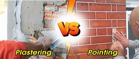 Difference Between Plastering And Pointing Differences