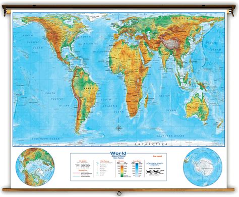 Peters Projection World Map Advanced Physical Classroom Map From