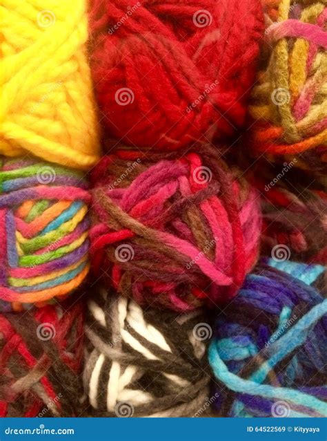 Colorful Woolen Stock Image Image Of Abstract Knitting 64522569