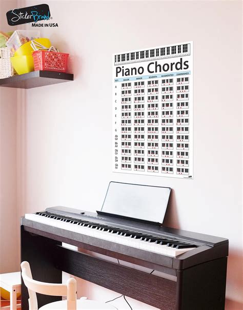 Piano Chord Chart Poster Educational Handy Guide Chart Print Etsy Vrogue