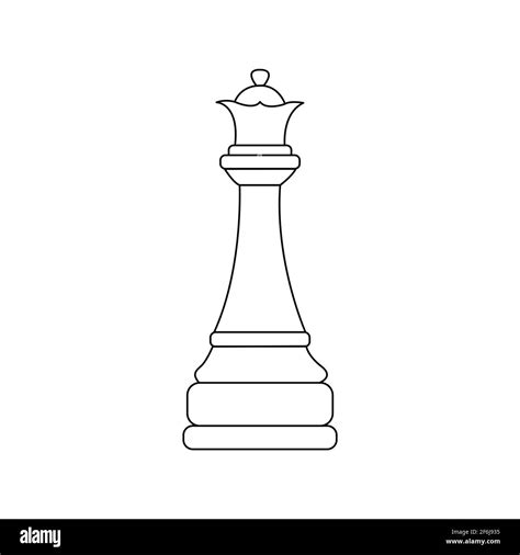 Queen Chess Piece Outline