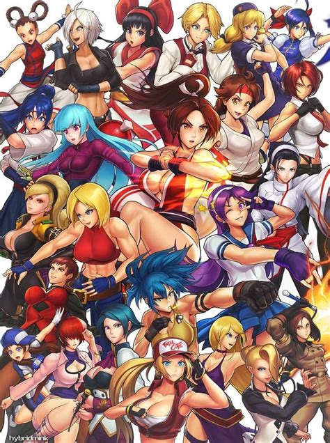 women of kof the king of fighters king of fighters street fighter art fighter