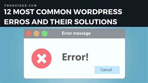 How To Fix 12 Most Common Wordpress Errors Simplified Troubleshooting