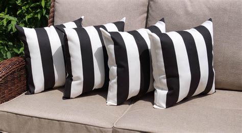 Black And White Striped Decorative Pillows Best Decor Things