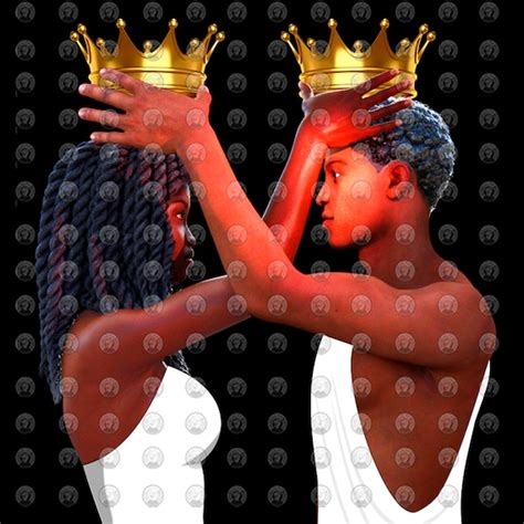 Black Love Art Black Couple Crown Me By African Etsy