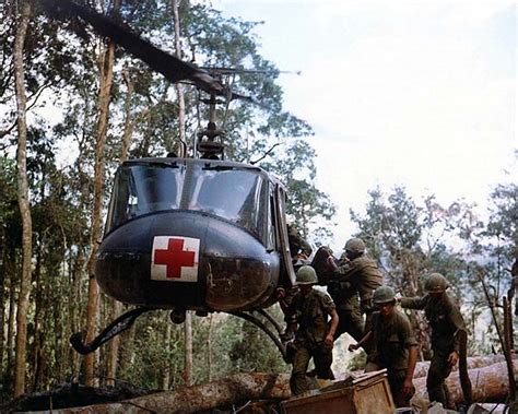 Bell Uh 1 Huey Helicopter Medical Evacuation Vietnam Photo Print For Sale