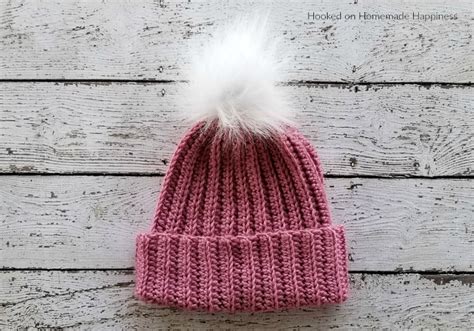 Classic Beanie Crochet Pattern Hooked On Homemade Happiness