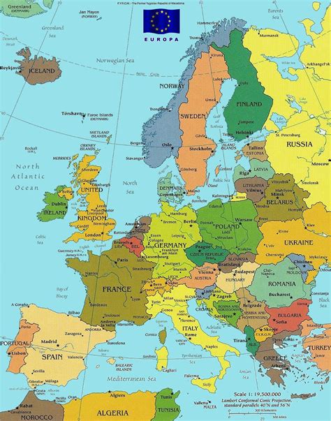 Europe Travel Mapp Map Of Europe Countries