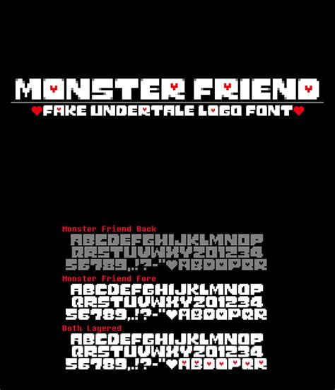 Therefore, click on the download. Monster Friend: Undertale Font on Inspirationde