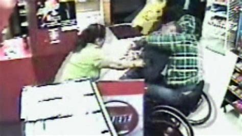Wheelchair Bound Man Takes Down Disgruntled Customer Cbs News