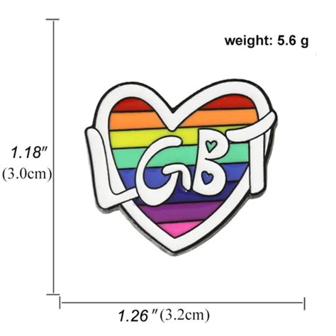 Glow In Dark Rainbow Lapel Pin Mist LGBTQ Foundation