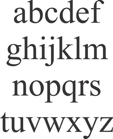 Lowercase Times New Roman Printable Letters Free Printable Download