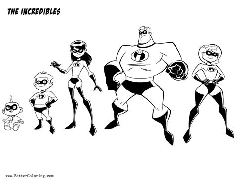 Free Incredibles Coloring Pages