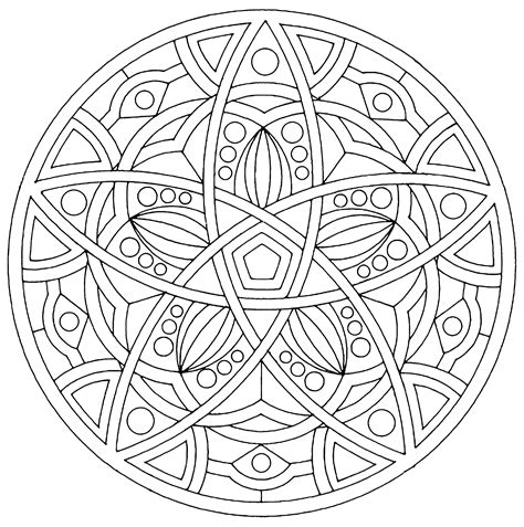 Mandala Harmonie Mandalas Kids Coloring Pages