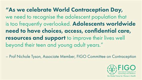 World Contraception Day Lets Focus On The Adolescent Figo