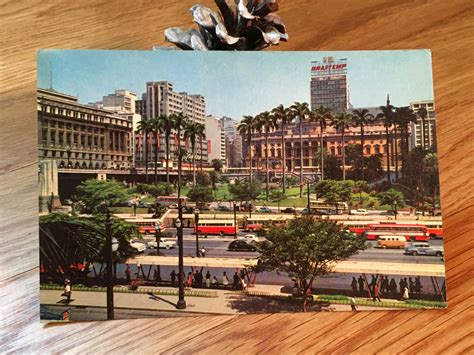 Vintage Used Postcard Brazil Brasil Sao Paulo Travel Souvenir