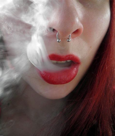 Red Lips And Smoke By Luczynka On Deviantart Colored Smoke Smoke Art