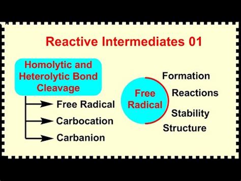Reactive Intermediates Homolytic And Heterolytic Cleavage Of