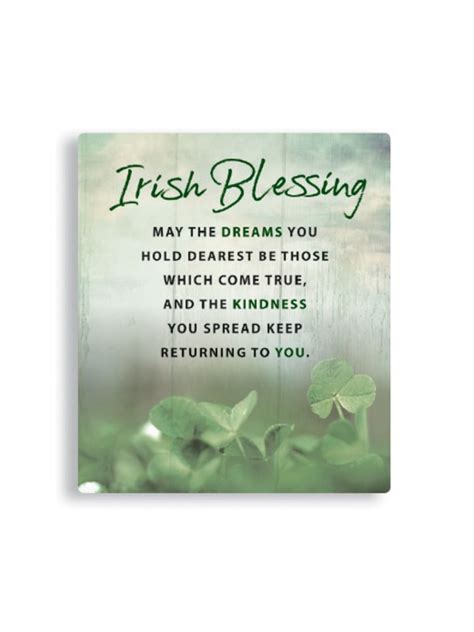 Irish Blessing Free Standing Plaque Catholic Devotionals