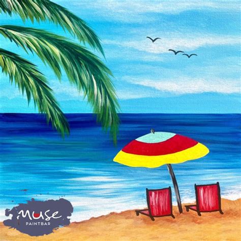 Muse Paintbar Beachside Umbrella Patriot Place