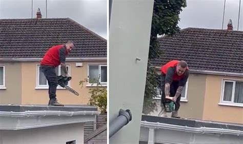 Video La furiosa reacción de un constructor luego de que no le pagaran