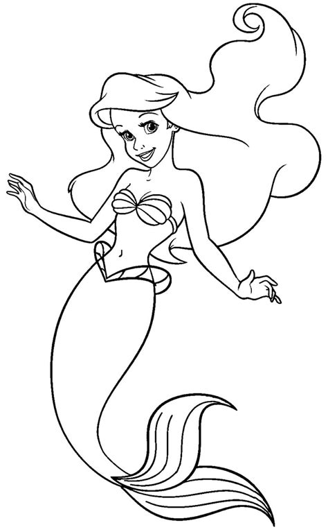Desenhos Da Pequena Sereia Ariel Para Colorir E Imprimir Pdmrea