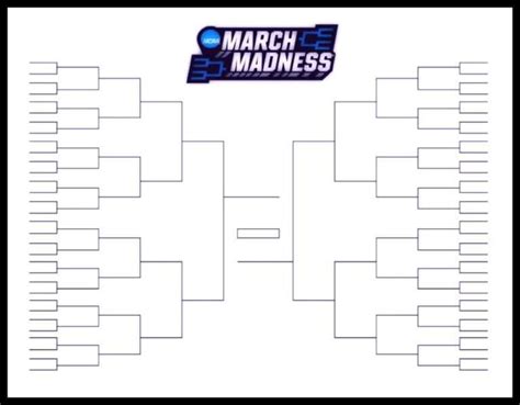 The Printable March Madness Bracket For The 2019 Ncaa Tournament With Regard To Blank March Madness Bracket Template 768x599 