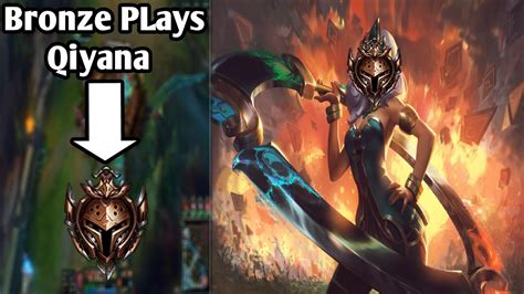 Bronze Plays Qiyana In His Brother S Acc League Of Legends Youtube
