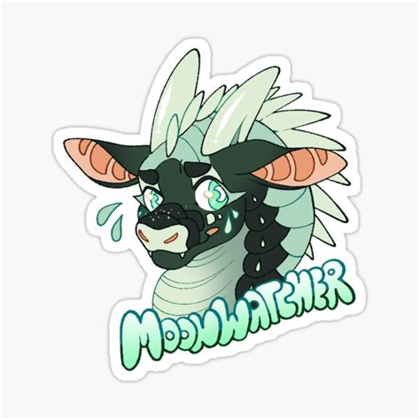 Wings Of Fire Wof Moonwatcher Sticker For Sale By Magikitty Redbubble
