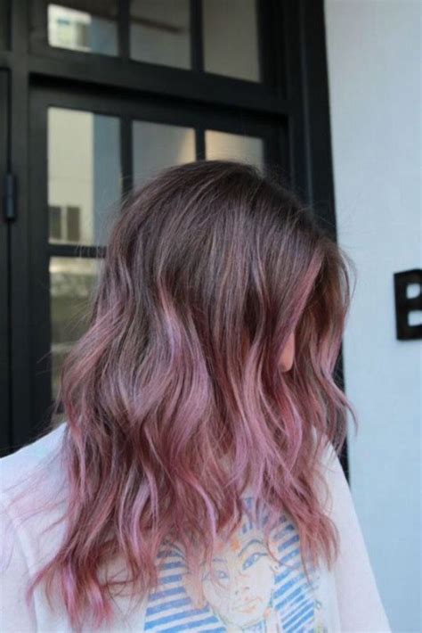Brown And Rose Or Pink Hair Rose Hair Color Pink Hair Dye