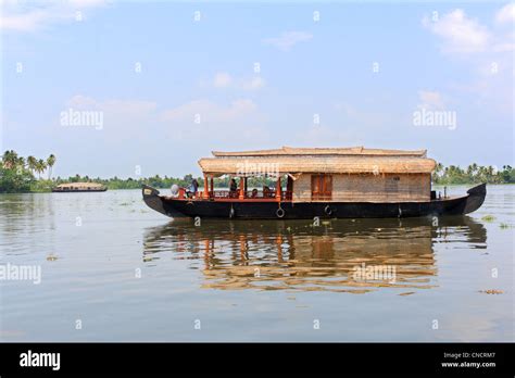 House Boat Kerala India Stock Photo Alamy