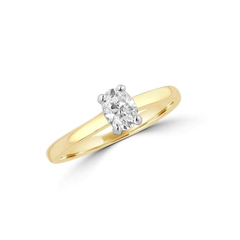 Half Carat Oval Diamond Solitaire Engagement Ring Womens From Avanti