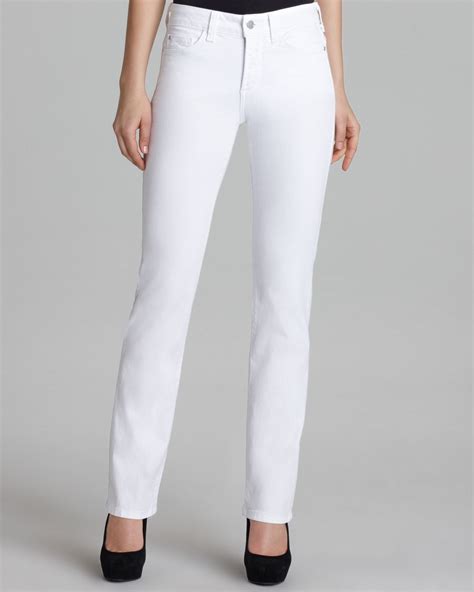 Lyst Nydj Marilyn Straight Leg Jeans In Optic White In White