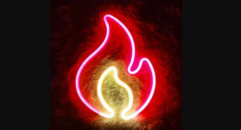 Neon Sign Wikipedia Flame Neon Sign Red And Yellow Flame Neon With