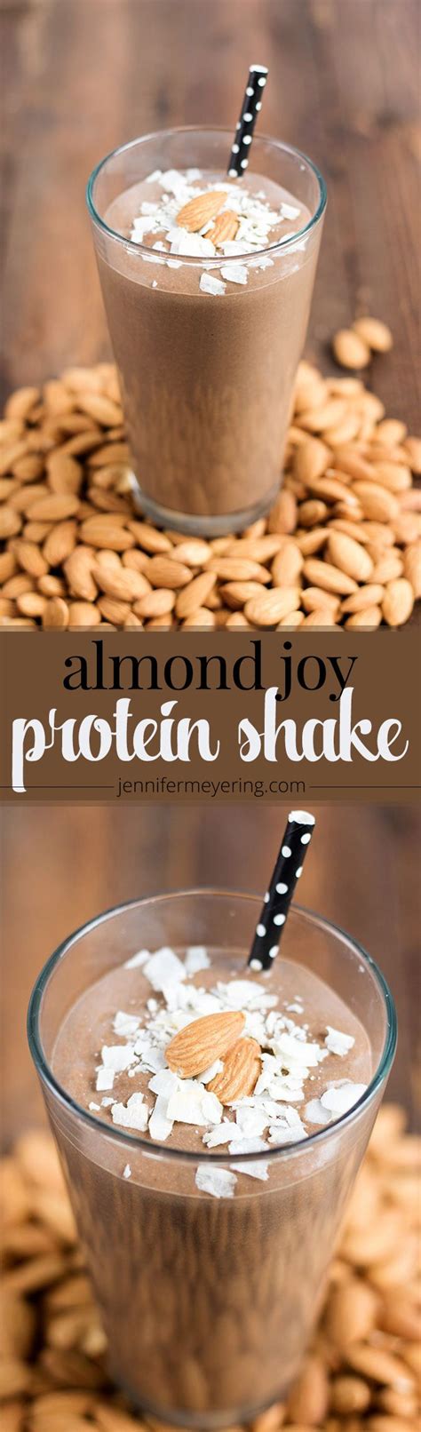 Let almonds, cocoa, and green tea, wake you up in the morning. Almond Joy Protein Shake - JenniferMeyering.com | Fitness ...