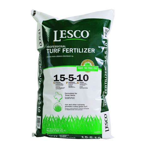 Lesco 15 5 10 Texas Turf Fertilizer 026760 The Home Depot