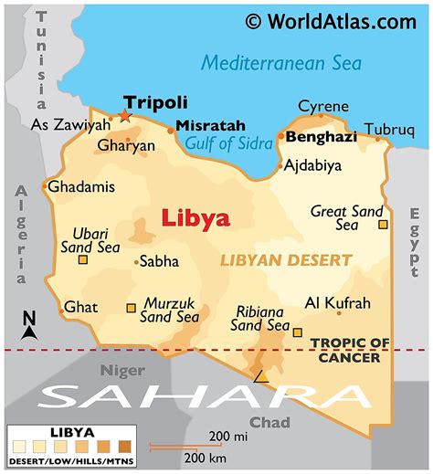 Libya Maps And Facts World Atlas