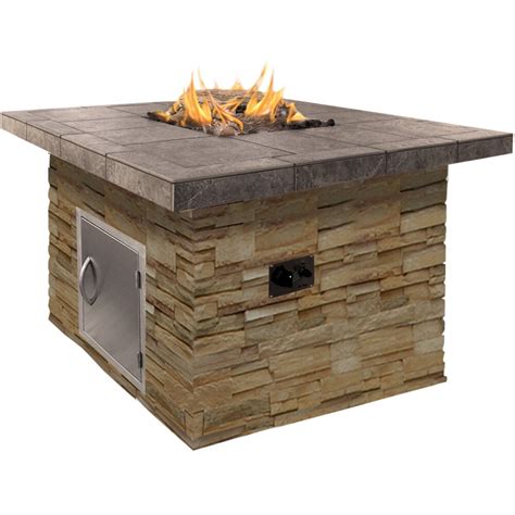 Calflame Natural Stone Propane Gas Fire Pit And Reviews Wayfair