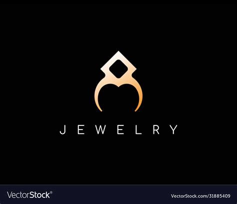 Luxury Logo Jewelry With Modern Concept Design Vector Image
