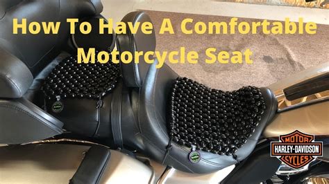 How To Have A More Comfortable Motorcycle Seat - YouTube